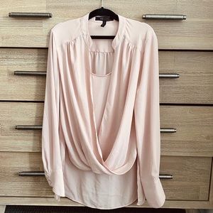 BCBG pink blouse